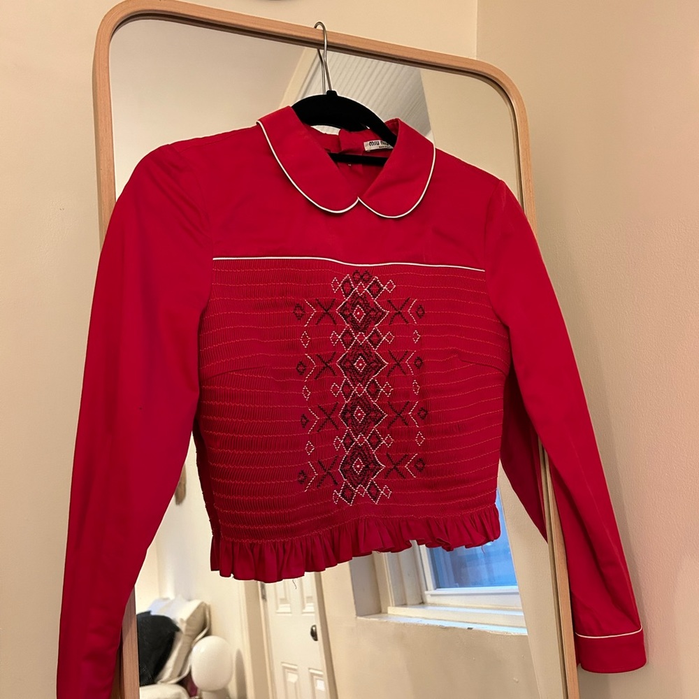 Miu Miu Prairie Blouse